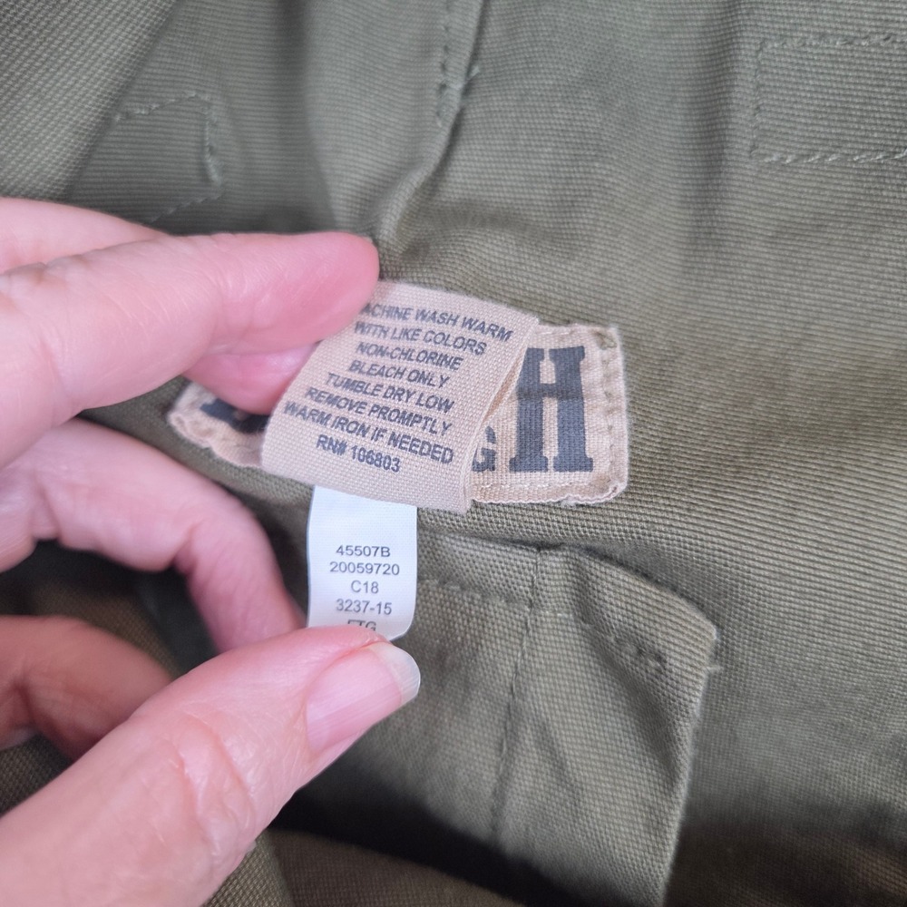 Duluth Trading Co Flex Fire Hose Cargo Pants Mens 48x30 Olive Green Work Utility - Picture 8 of 9